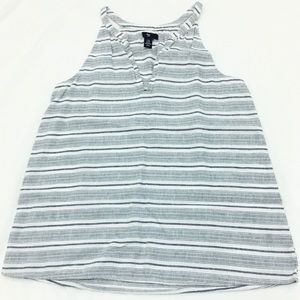 Gap Top Stiped Linen Size XS White/Blue